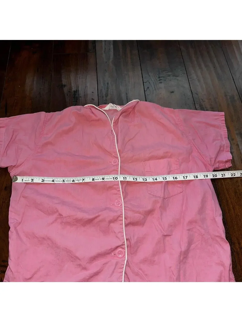 Vintage 50s 60s Tommies Sanforized Sleepwear Pajamas Pair Pants Top Cotton Pink